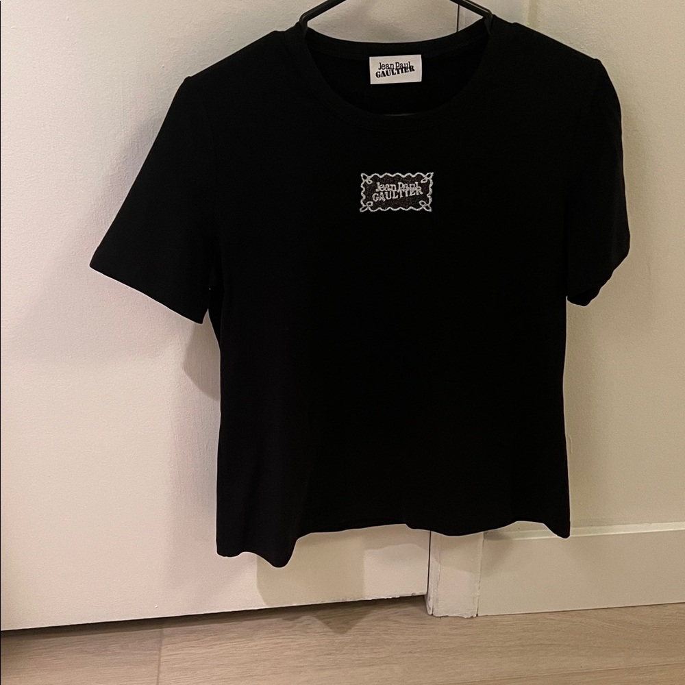 Jean Paul Gaultier Black Tee with Logo size XXL